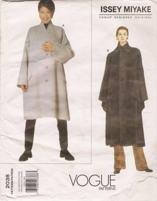 Vogue Patterns Issey Miyake Coat 2038 pattern review by Marilyn N.